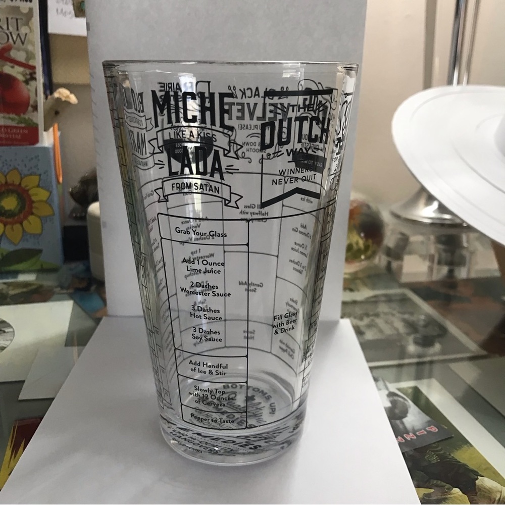 💥Bottoms Up Quality Remedies Hangover Recipe Pint Glass